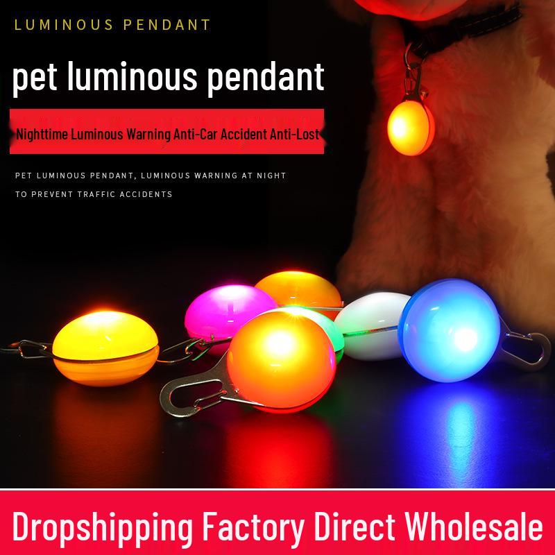 LED Pet Luminous Pendant - Flashing Dog Tag for Night Walks