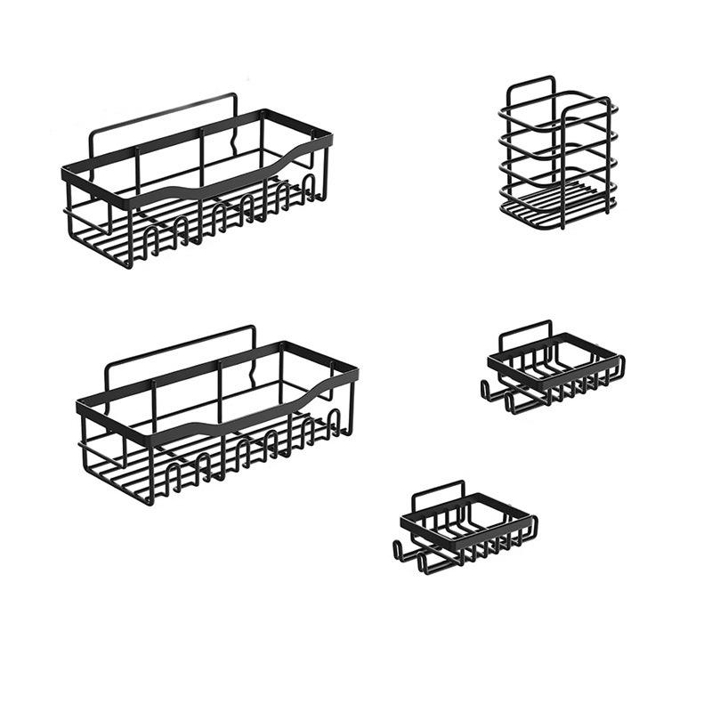 Selbstklebende Duschablage, rostfreier Bad-Organizer aus Edelstahl mit großer Kapazität, keine Bohrregale für die Aufbewahrung im Badezimmer