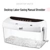 Deli 9935 Manual Level 4 Cross-Cut Shredder for Home & Office CN plug (adapter included)