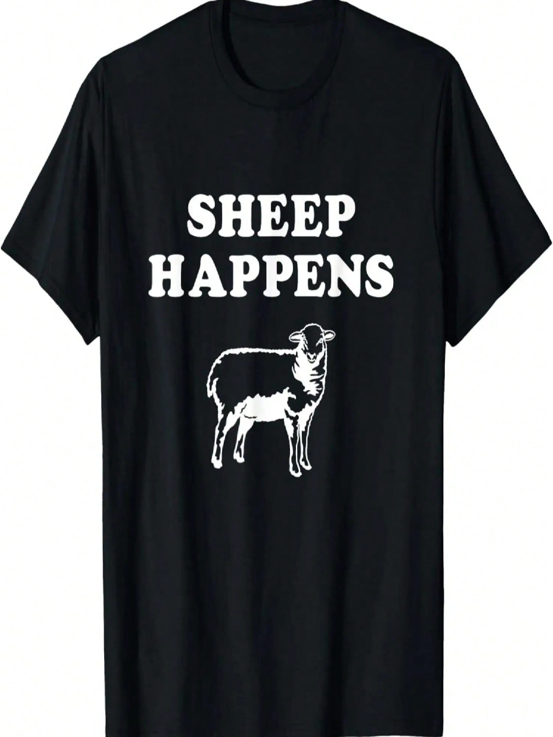 Sheep Happens Funny Sheep Farmer T-Shirt S разноцветный