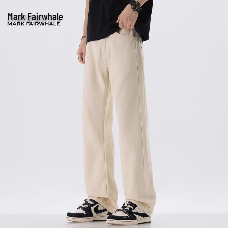 

Mark Fairwhale Men s Loose Straight-Leg Cotton Jeans 33
