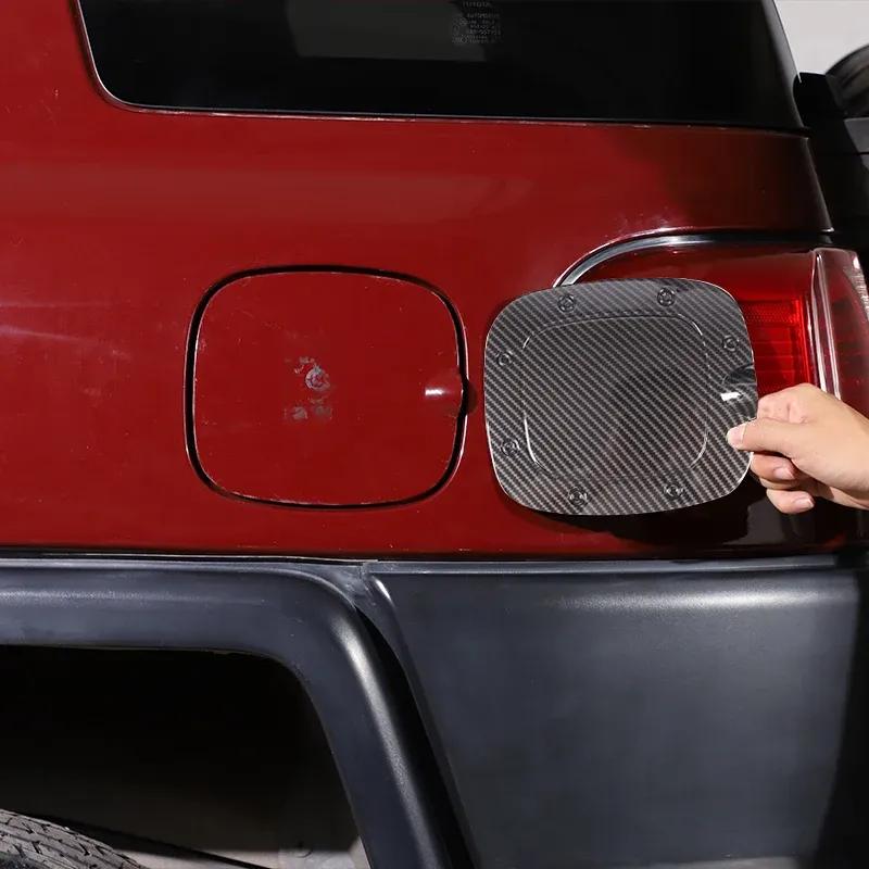 Matte Black Color Car Fuel Tank Cap Gas Oil Protect Cover Frame Exterior Trim Fit For Toyota FJ Cruiser 2007-2018