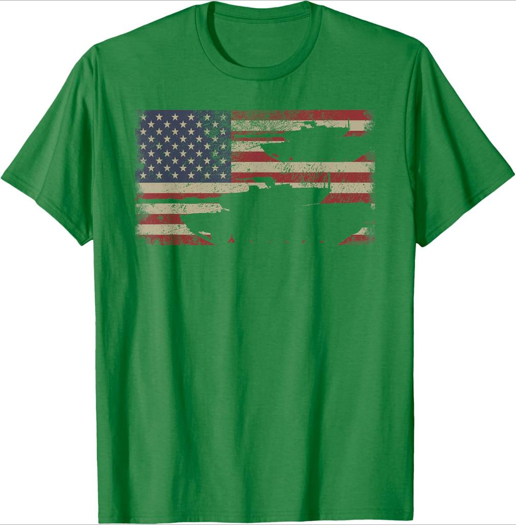M1 Abrams Battle Tank USA American Flag Design 100 Cotton Summer Short Sleeve Oneck Casual Printed Mens Tshirt
