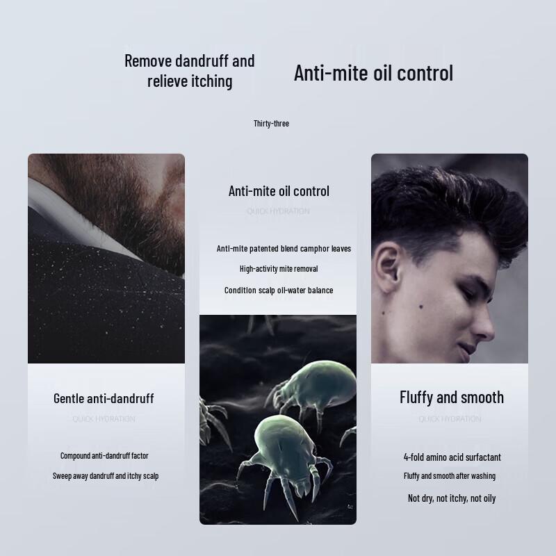 Hefengyu Men's Refreshing Shampoo & Shower Gel Set