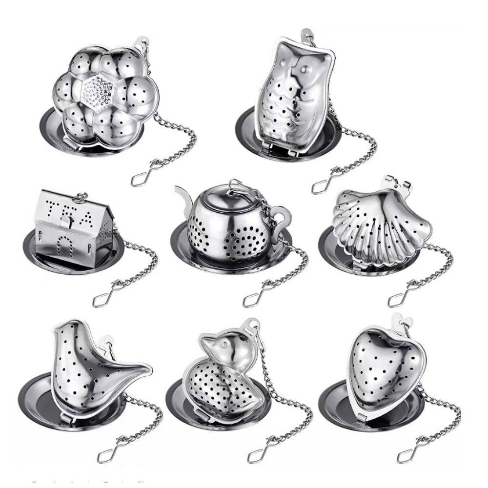 Creative Bird Duck Teapot Shape Tea Accessories Reusable Non-rust Herbal Spice Filter Coffee Filter Spice Strainer Tea Infuser