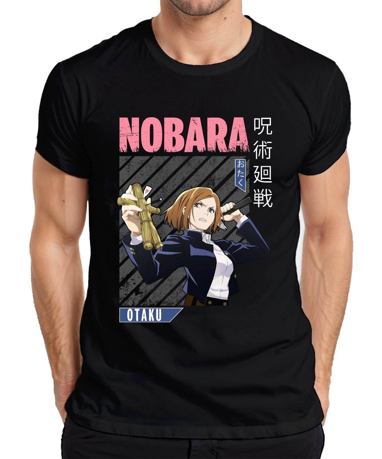 Nobara Kugisaki Jujutsu Kaisen Anime Nagelpuppe Hammer Otaku Herren T-Shirt XXXXL