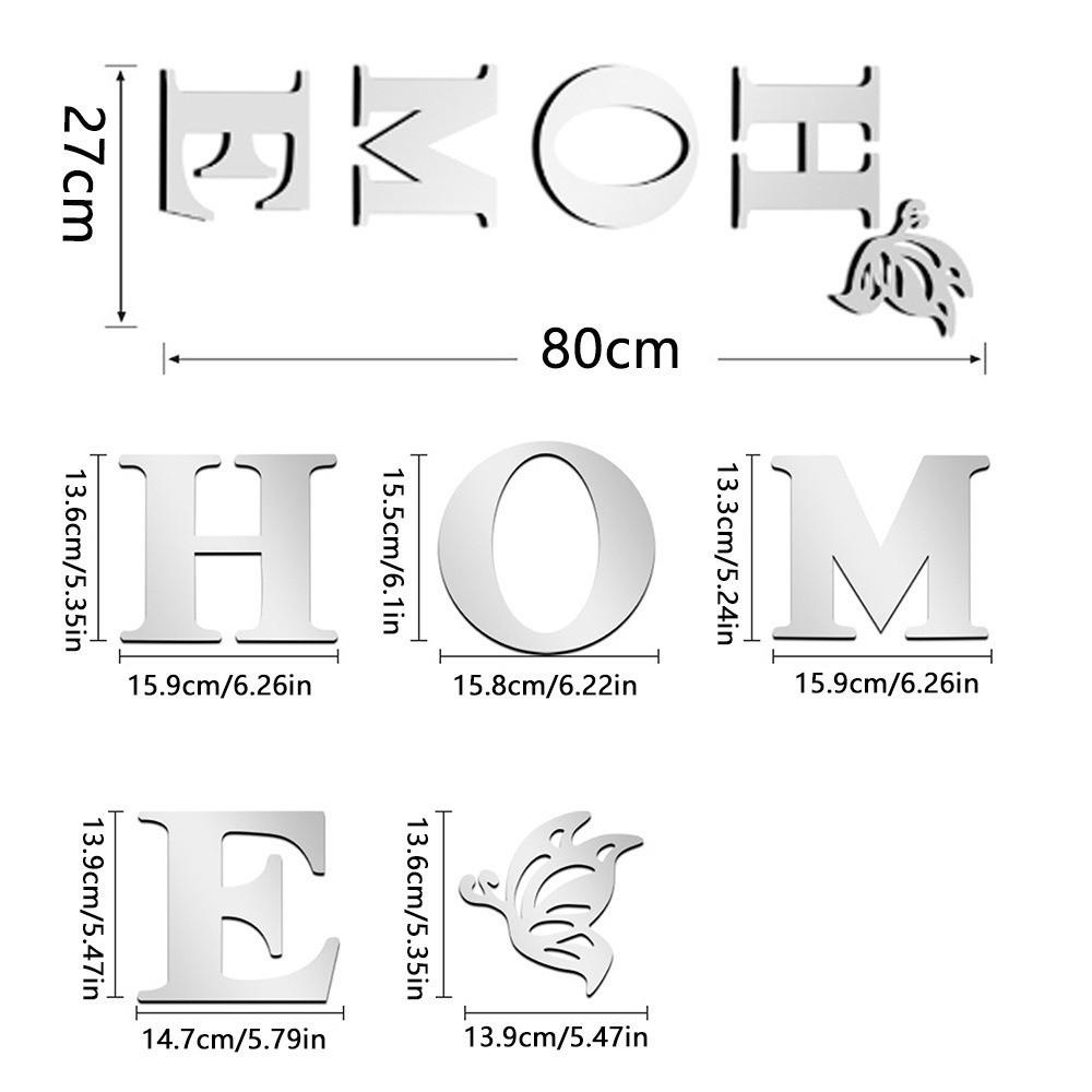 Self-adhesive Entrance Decoration Waterproof Home Decoration New 3D Mirror Wall Sticker Room Decor