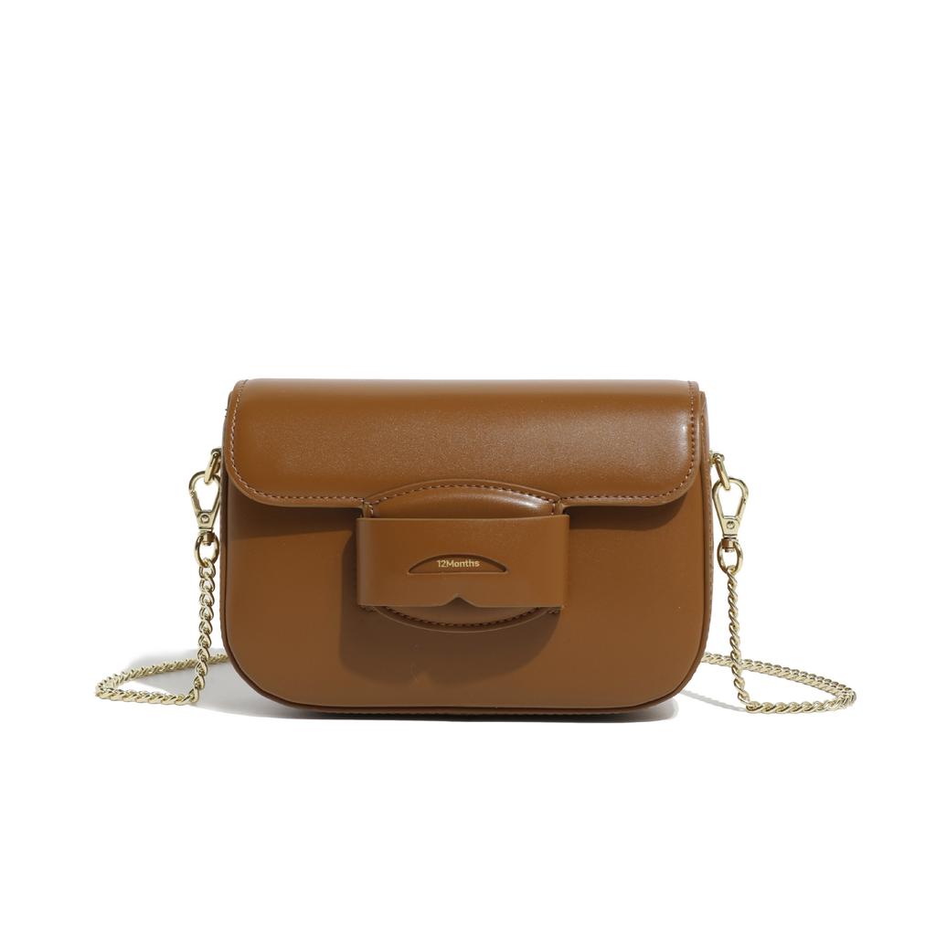 Niche design bag spring women's versatile fashion high-end exquisite messenger bag saddle tofu small square bag