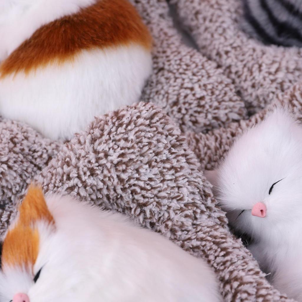 Simulated Kitten Meow Bamboo Charcoal Deodorizing Plush Cushion for Car & Home Decoration