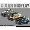 1/24 Sabre-toothed Tiger Explosion-proof Police Car Model Sound and Light Armored Vehicle Model Boy Birthday Gift Halloween Toys