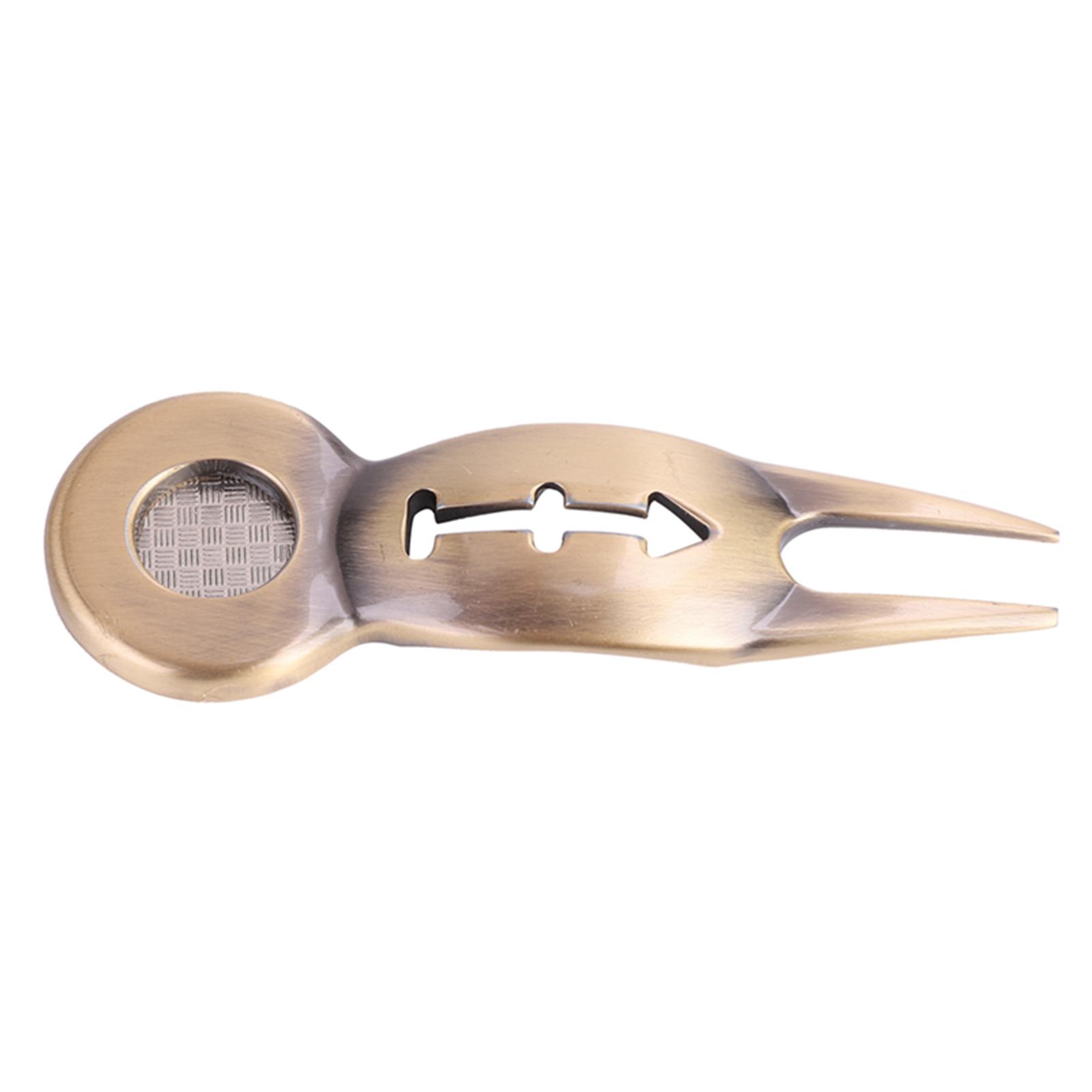 

Multi Function Aluminum Alloy Golf Divot Tool Green Lawn Repair Fork Ball Marker