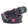Trendy Flower Rivets Waist Belt with Candy Color Eyelet Adjustable Waist Band For Casual Outfit Party Waist Decoration