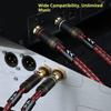 2 Piece Professional Grade 2RCA Interconnection Cable Wire OFC Construction for Audiophiles and DJs