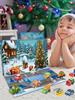 2025 Christmas Countdown Calendar 24 Days Countdown Calendar With Pull-Back Car for Kid Small Vehicle Model for Toddler Girls