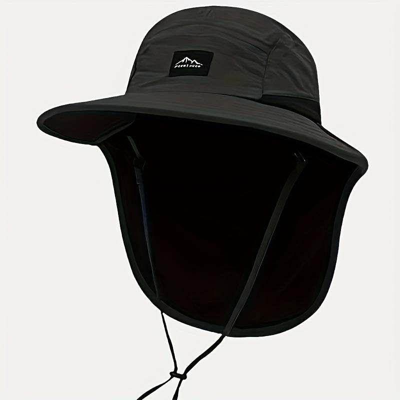 Unisex Mesh Breathable Bucket Hat with Neck Flap Wide Brim Summer Sun Protection Cap for Fishing Hiking