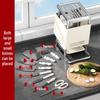 Wood Grain Stainless Steel Kitchen Knife Holder