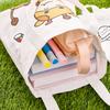 DIY Coloring Canvas Bag Cute Animal Plant Space Designs Kids Tote Reusable Shopping Tote for Children School Outing Picnic