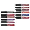 12pcs Women Shiny Liquid Lipstick Portable Long Lasting Lip Gloss Set Pigmented Makeup Tool Gift
