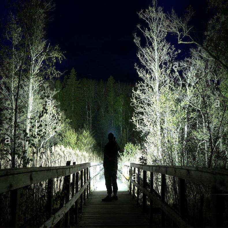 Buy 6000LM LED Flashlight Long Shot Use USB Rechargeable Outdoor