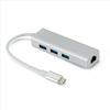 Dual Interface USB-C 3.0 to RJ45 Gigabit Ethernet Adapter for Laptops