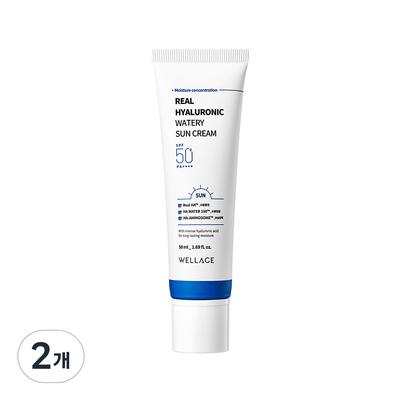 Real Hyaluronic Watery Sun Cream SPF50+ PA++++, 50ml, 2 Einheiten