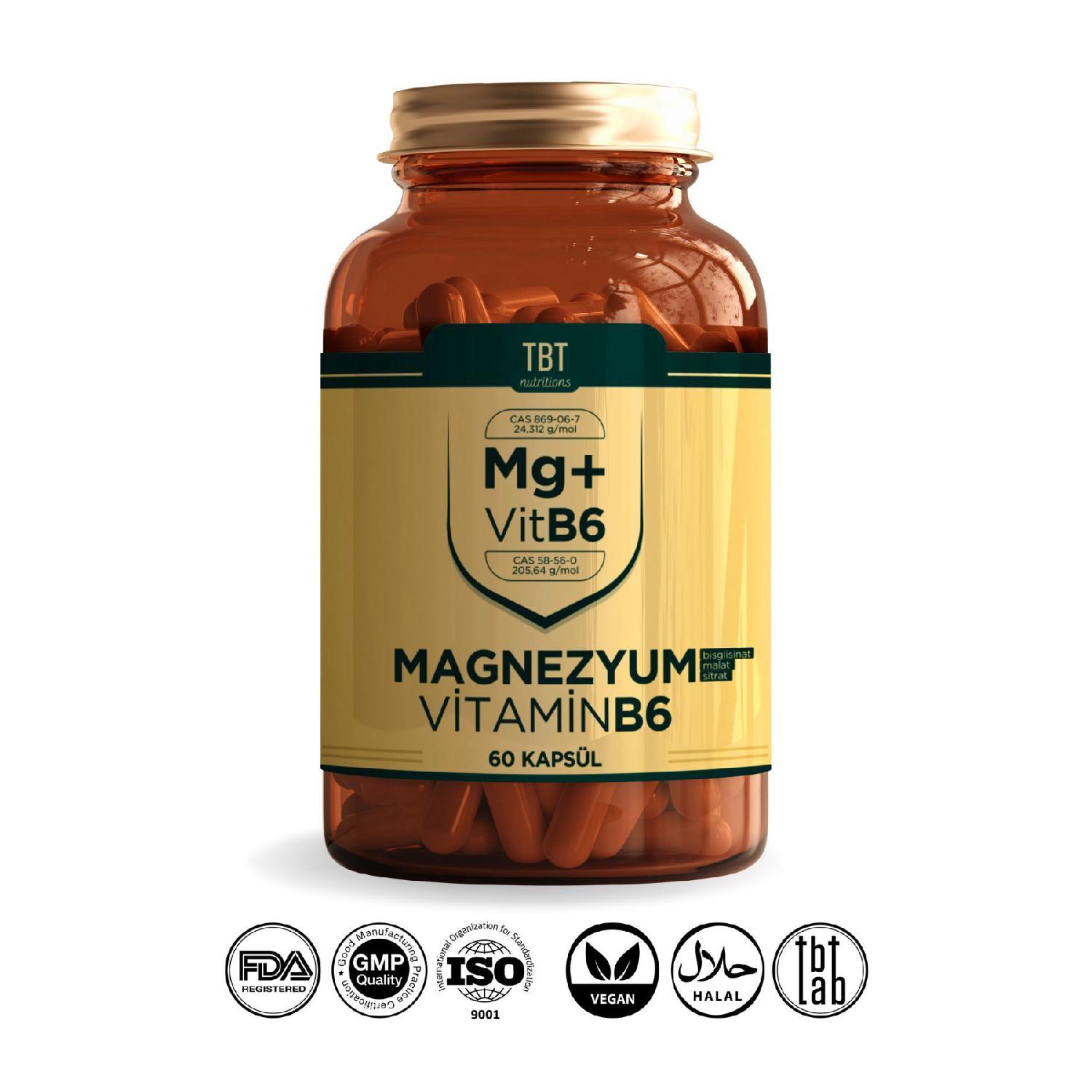 

Magnesium Biscuitisate/malat/citrate Vitamin B6 600 Mg 60 Capsules Reinforcing Food