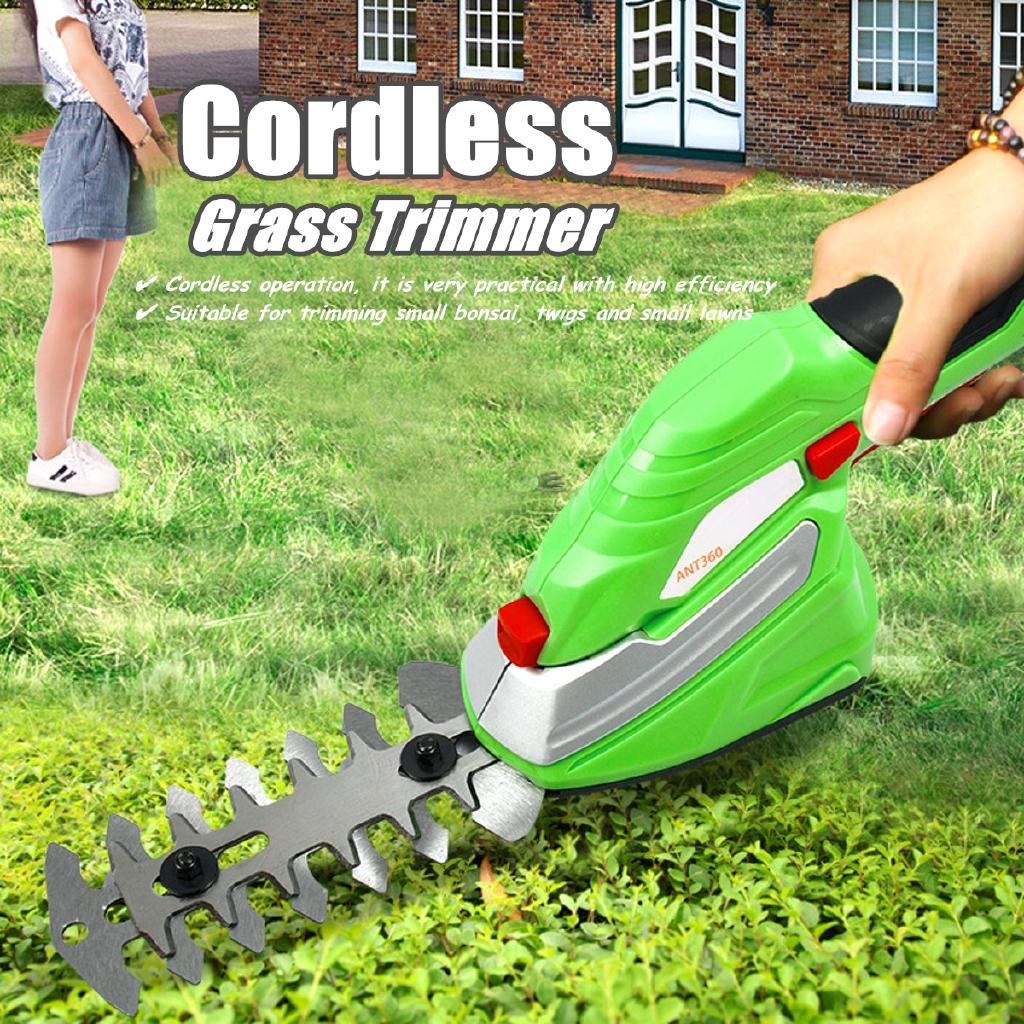 Portable Electric Lawn Mower Cordless Grass Shear Rechargeable Trimmer Pruning Shear Garden Power Tools Pruner Machine