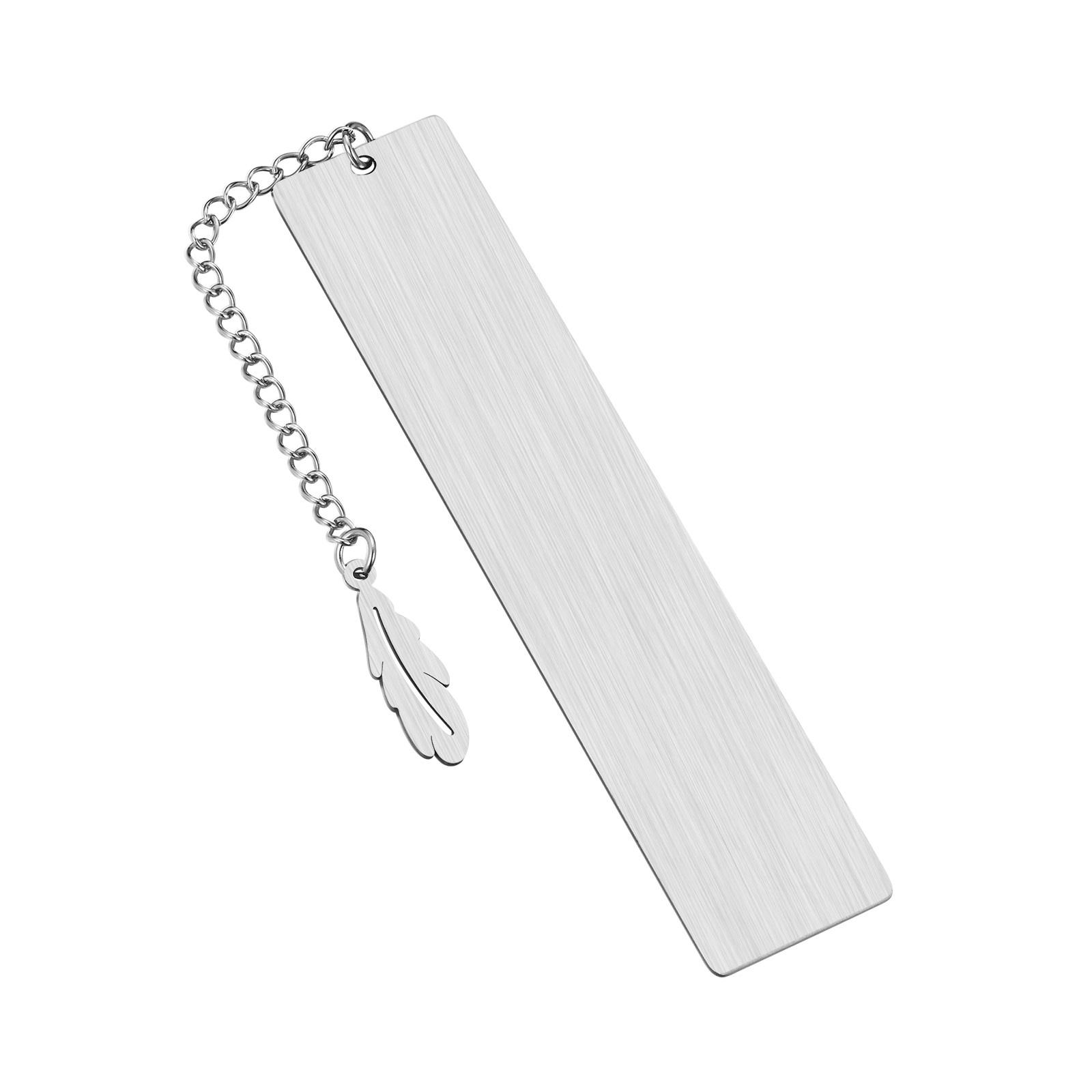 

Personalized Birth Flower Bookmark With Name Text, Stainless Steel Customized Bar Birthday Gift For Women Daughter Sister Friend