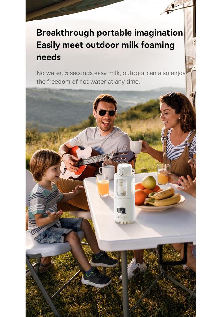 Portable Wireless Milk Formula Warmer & Thermostatic Kettle for Baby Formula Mixing