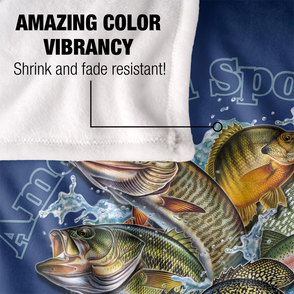 JQ Licensing American Sportfishing Freshwater Silky Supersoft Blanket