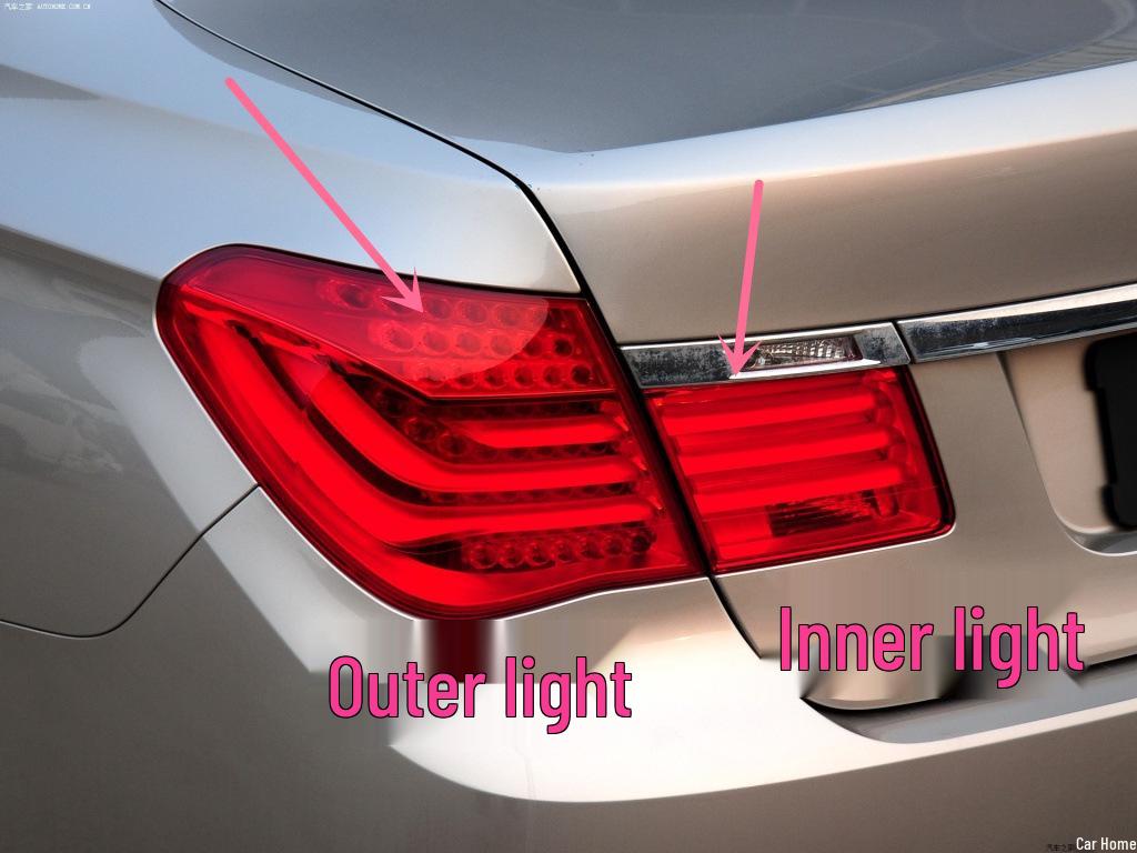 09-12 BMW 7 Series F02/F01 Rear Taillight Assembly with Anti-Collision Light Features for 730, 740, 750, 760Li Models