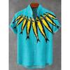 Camisa de Verano de Manga Corta para Hombre Aficionados a la Pesca Ropa de Moda Estampado de Peces Tejido de Lino Cómodo Top Nueva Colección