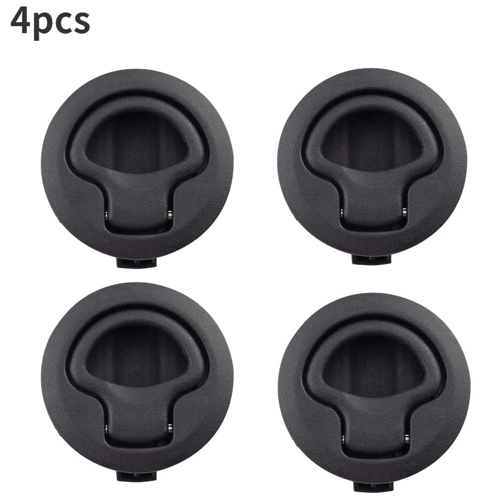1/2/4/8/10Pcs Round Flush Pull Slam Latch for RV Boat Marine Deck Hatches Lift Pull Handle Non Key Marine Deck Locker