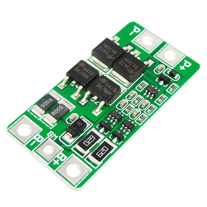 2S 10A 8.4V 7.4V 18650 Lithium Battery Protection/Lithium Iron Phosphate Board BMS PCM PCB Li-ion Lipo 2 Cell Pack Module