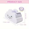 1Pc Cloud Tape Dispenser, Desktop Tape Dispenser, Office Desktop Tape Dispenser Cutter, with Rainbow Tape Roll, for Home Office, School Supplies