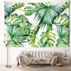 Aquarell Tropisches Blatt Wandteppich Wandbehang Bohemian Minimalistische Kunst Pflanze Blumen Ins Stil Wohnzimmer Schlafzimmer Heimdekoration