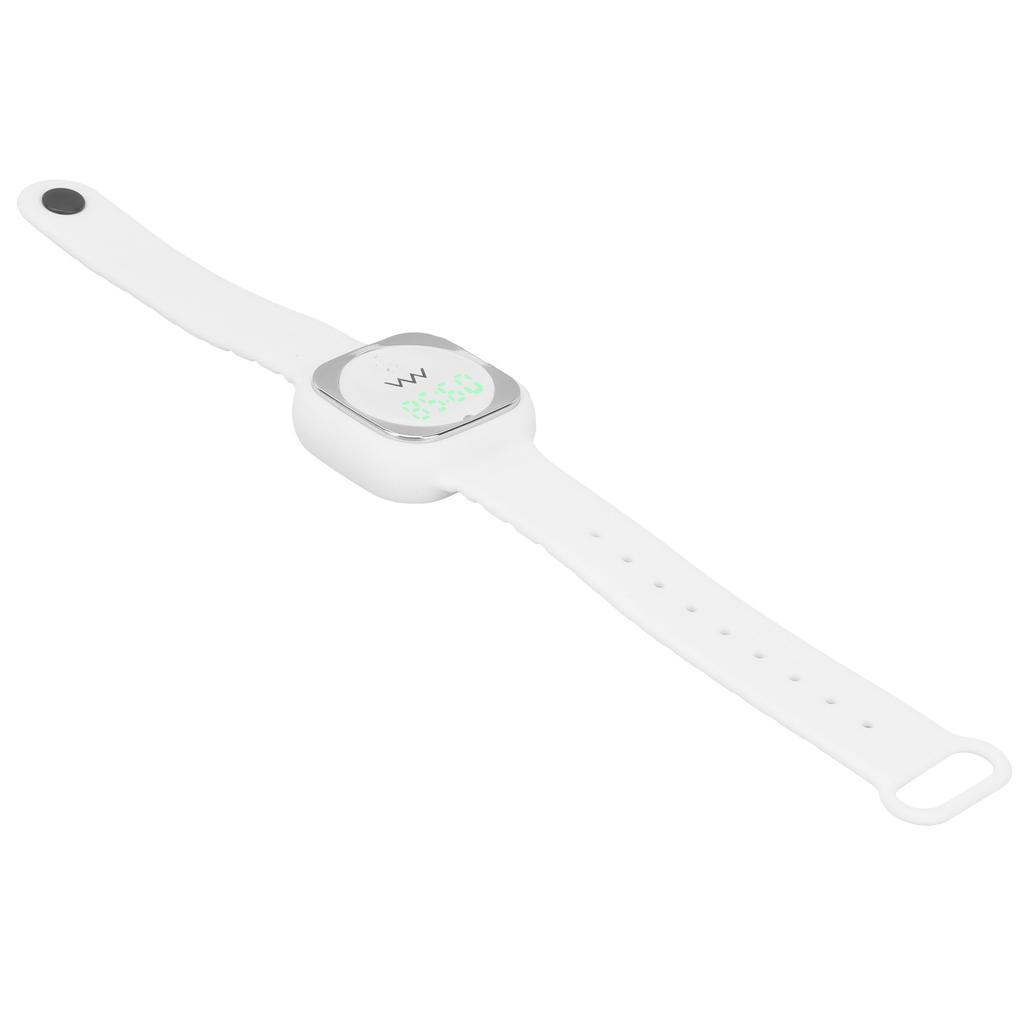 Ultrasonic Mosquito Repellent Bracelet with Time Display Anti Mosquito Wristband for Outdoor(Black )