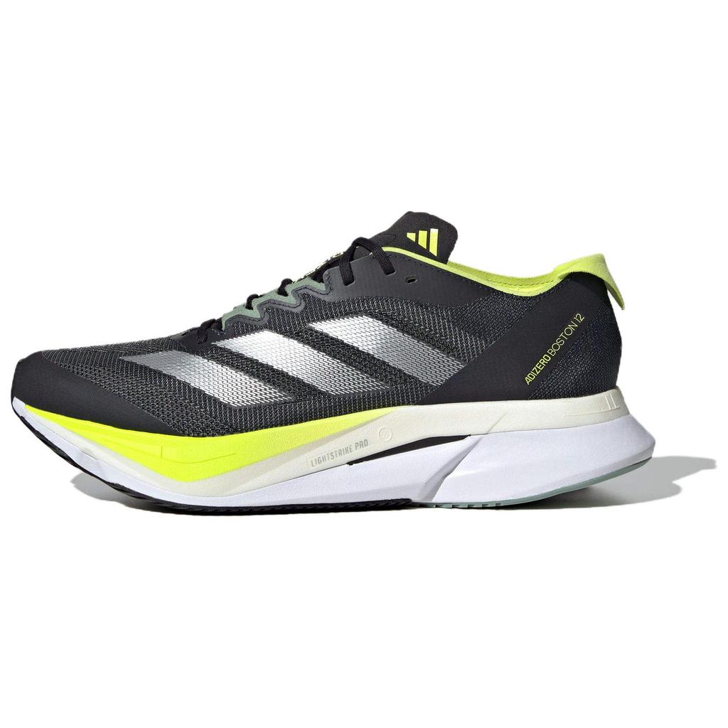 New Adidas Adizero Boston 12 Aurora Ink Silver Metallic Pulse Lime JI4477