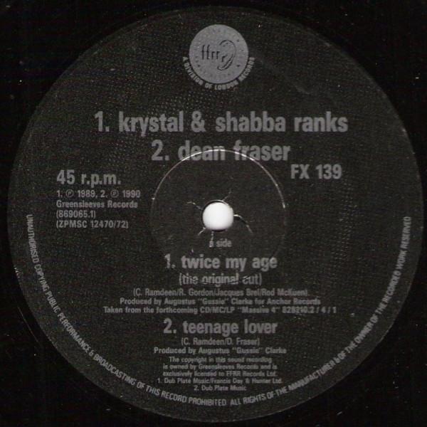 

12inch Record VARIOUS Twice My Age FX139 FFRR 1990 UK Reggae Ska Dub Used