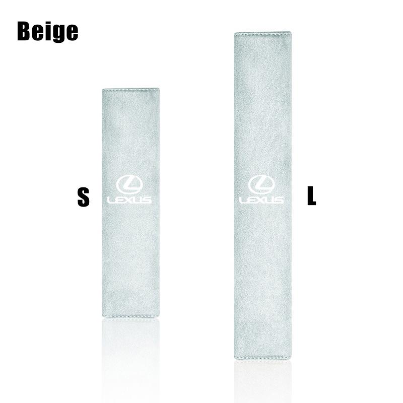 Luxury Suede Car Seat Belt Shoulder Cover Protector Pad For Lexus F-SPORT ES RX NX LS UX LM LX GX LC RZ IS CT GS RC HS SC TX LBX