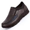 Men's Casual Shoes Slip On Loafers Plus Size 38-50 Trainers Adult Patchwork None-Woven Breathable Boat Shoes Leather Male Shoe