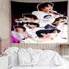 Kpop BTS Jeon Jung Kook Jk JIMIN Star Tapestry for Bedroom Aesthetic Classroom Tapestries Wall Hanging for Living Room Dorm Office,Ideal Creative Gift