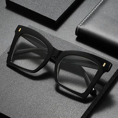 Classic Black Frame Presbyopia Glasses Big Frame Blocking Blue Light Reading Glasses Eyewear +1.0+1.5+2.0+3.0+3.5+4.0 Unisex