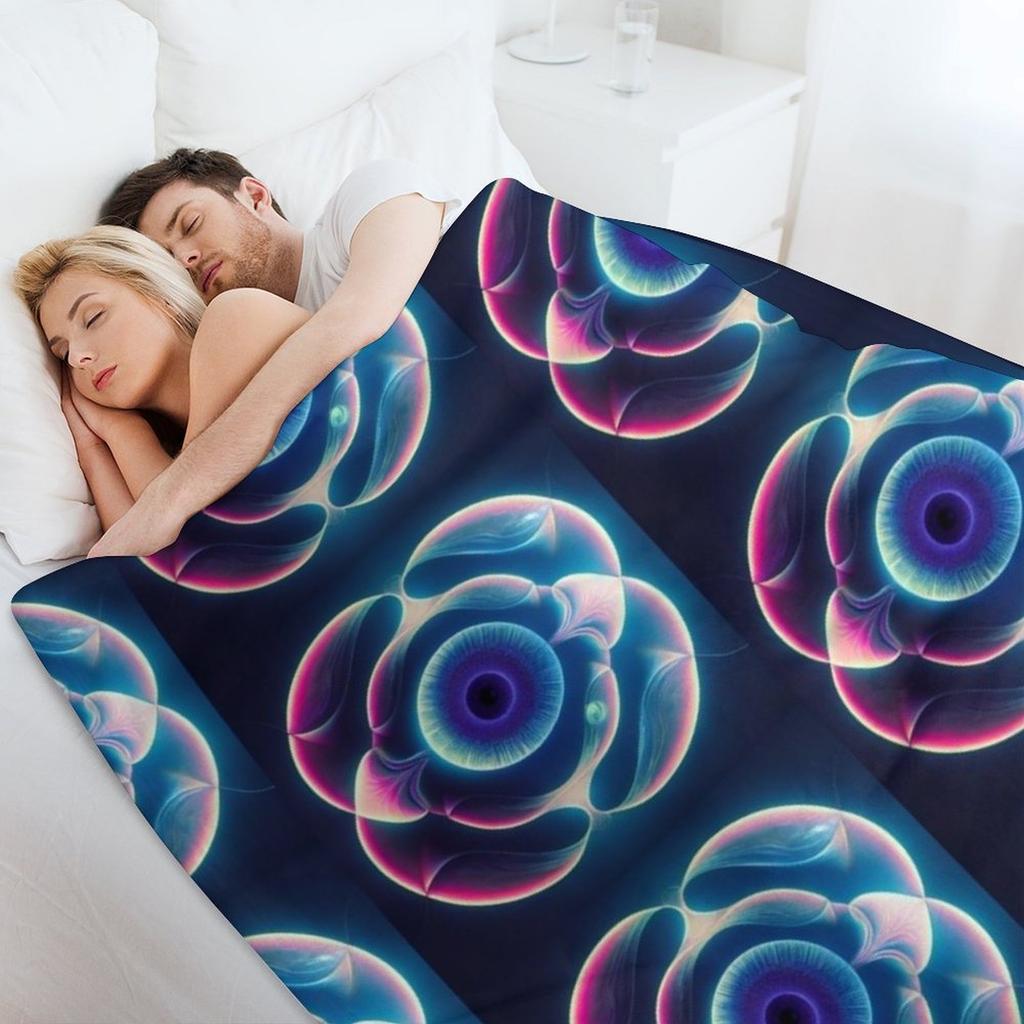 Sacred Geometry Hologram Throw Blanket Moving Thermals For Travel blankets and throws Luxury St Blankets