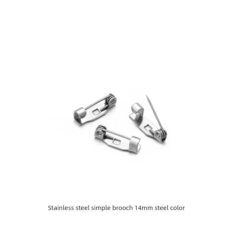 

Сделай сам Замок безопасности Украшения для балеток Аксессуары Брошь Simple needle (steel color 14mm10)