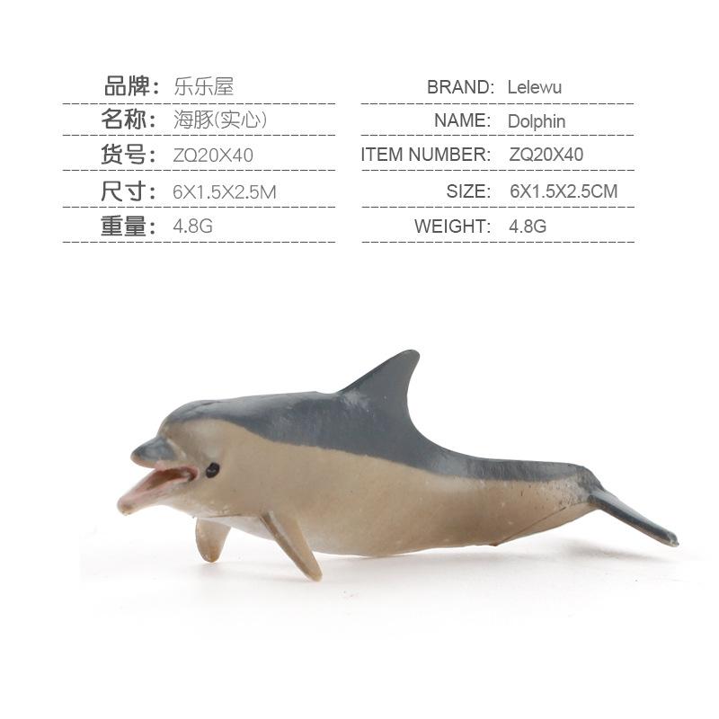 Mini Sea Animal Action Figure Dolphin Shark Whale Turtle Marine Creatures Model Ornaments Gifts For Boys Girls