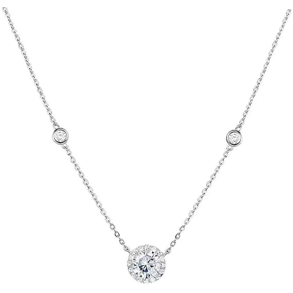 High-End Zircon Star Pendant Necklace for Women - Elegant, Simple Design