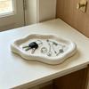 Simple Stylish Cloud  Jewelry Storage Tray Jewelry Earrings Display Desktop Ornaments Gifts for Friends,Durable Plastic Material