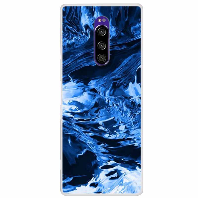 For Sony Xperia 1 Case Luxury Animals Transparent Cover for Sony Xperia1 XZ4 SO-03L SOV40 J8110 J9150 J8170 Phone Shells Covers