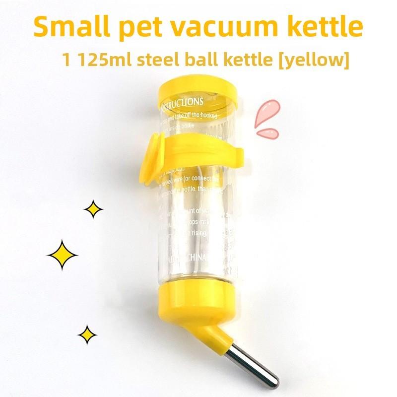 Hamster Water Bottle With Steel Ball Valve Leakproof Drinking Dispenser For Small Pets